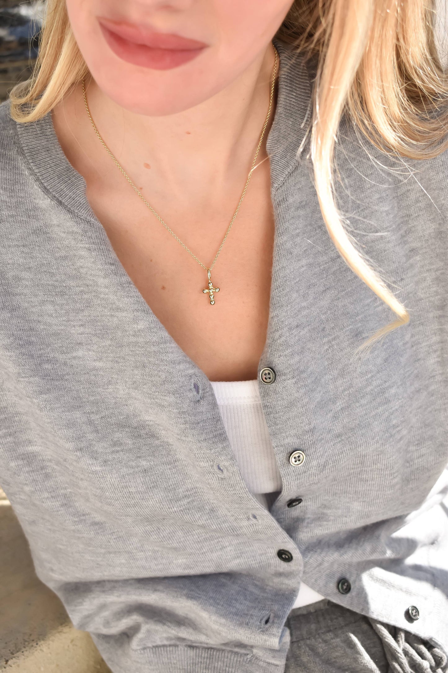 Mini Hope Cross Charm
