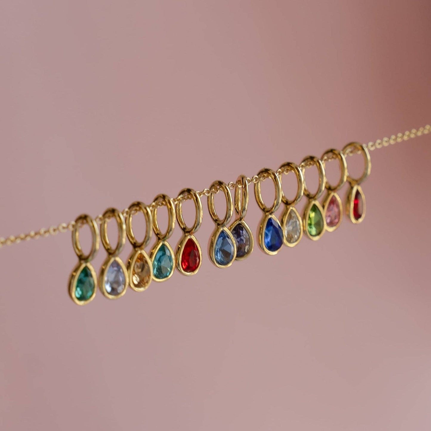 Birthstone Charms Teardrop