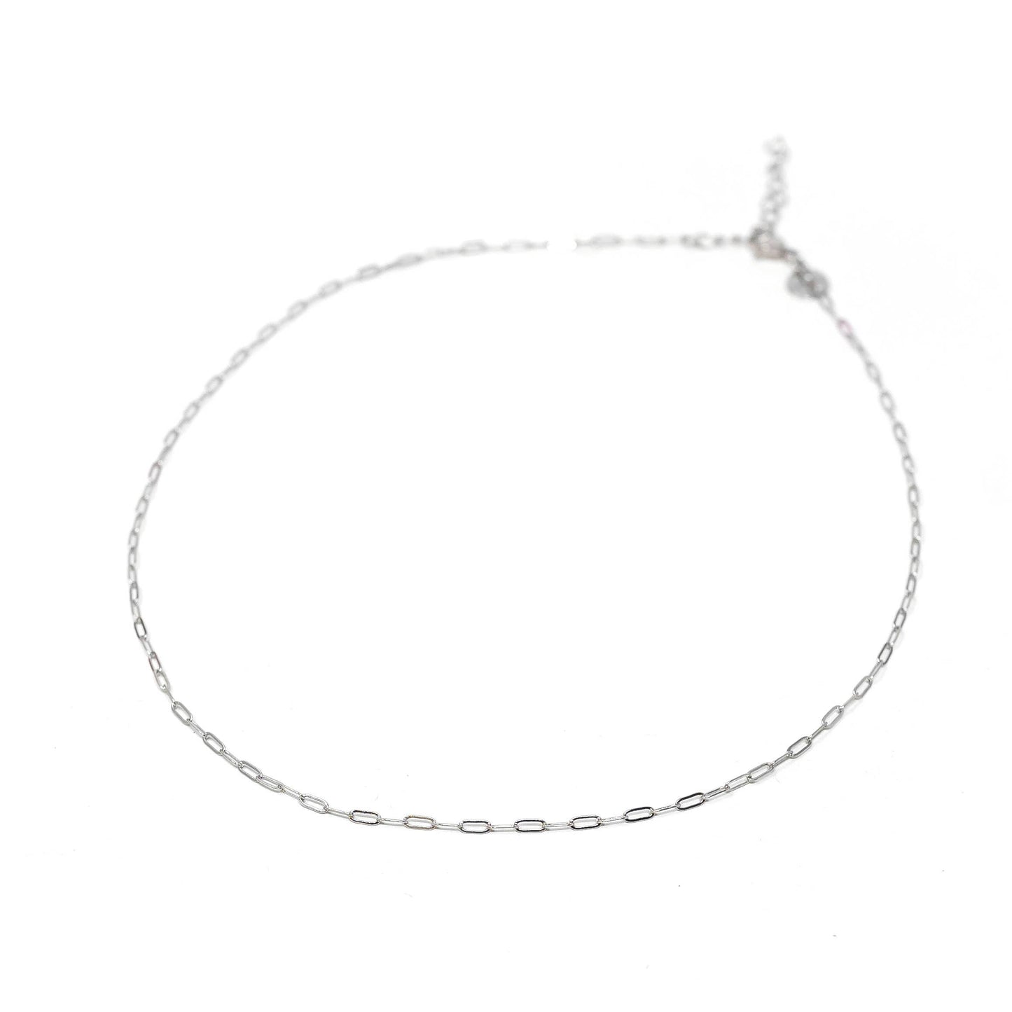 Mini Paperclip Chain Necklace | Threader Charm Necklace  