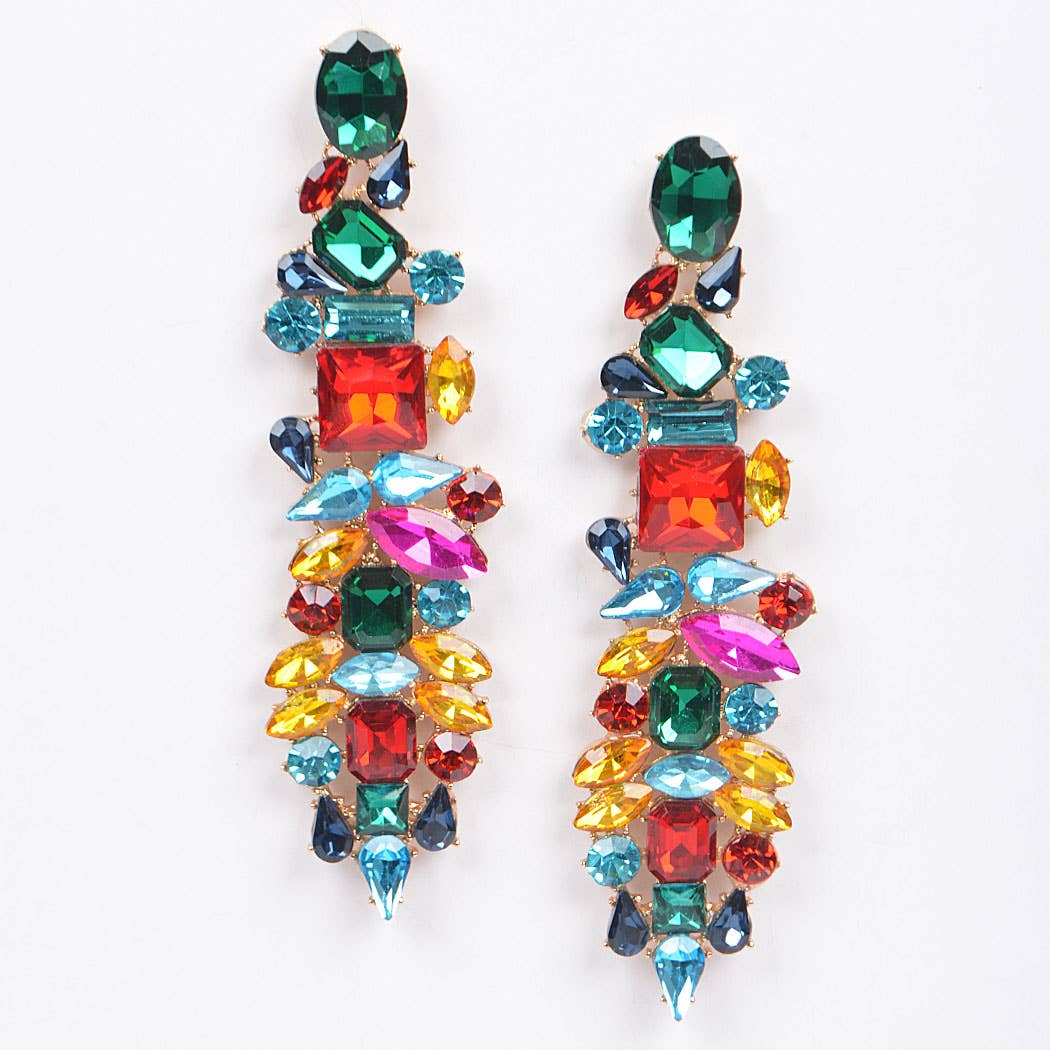 3AM BY H&D ACCESSORIES - Multi Rhinestone Earring