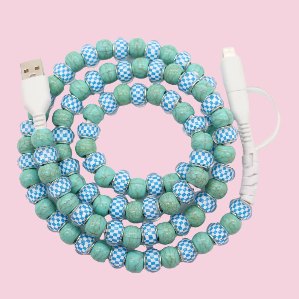 Beaded Data Cable 2 in 1