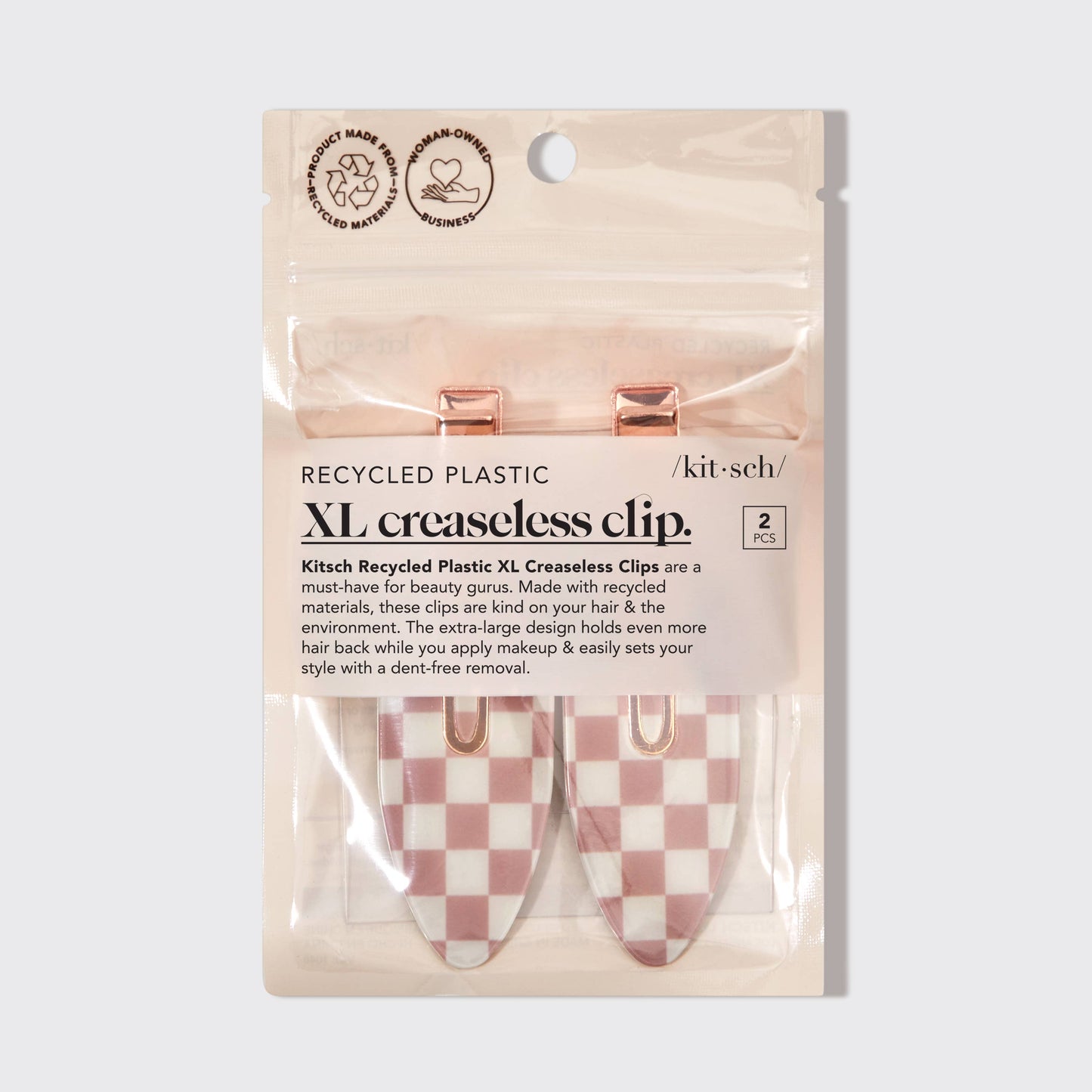 Creaseless Clips 2pc Set -Terracotta