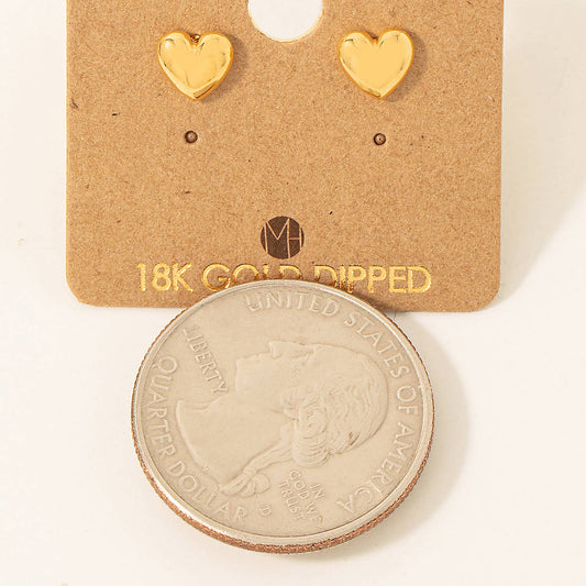 Mini Heart Stud Earrings