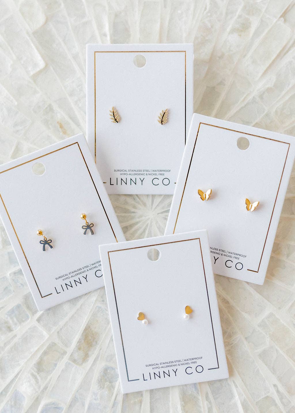 Screwback Stud Earrings - Bella Butterfly