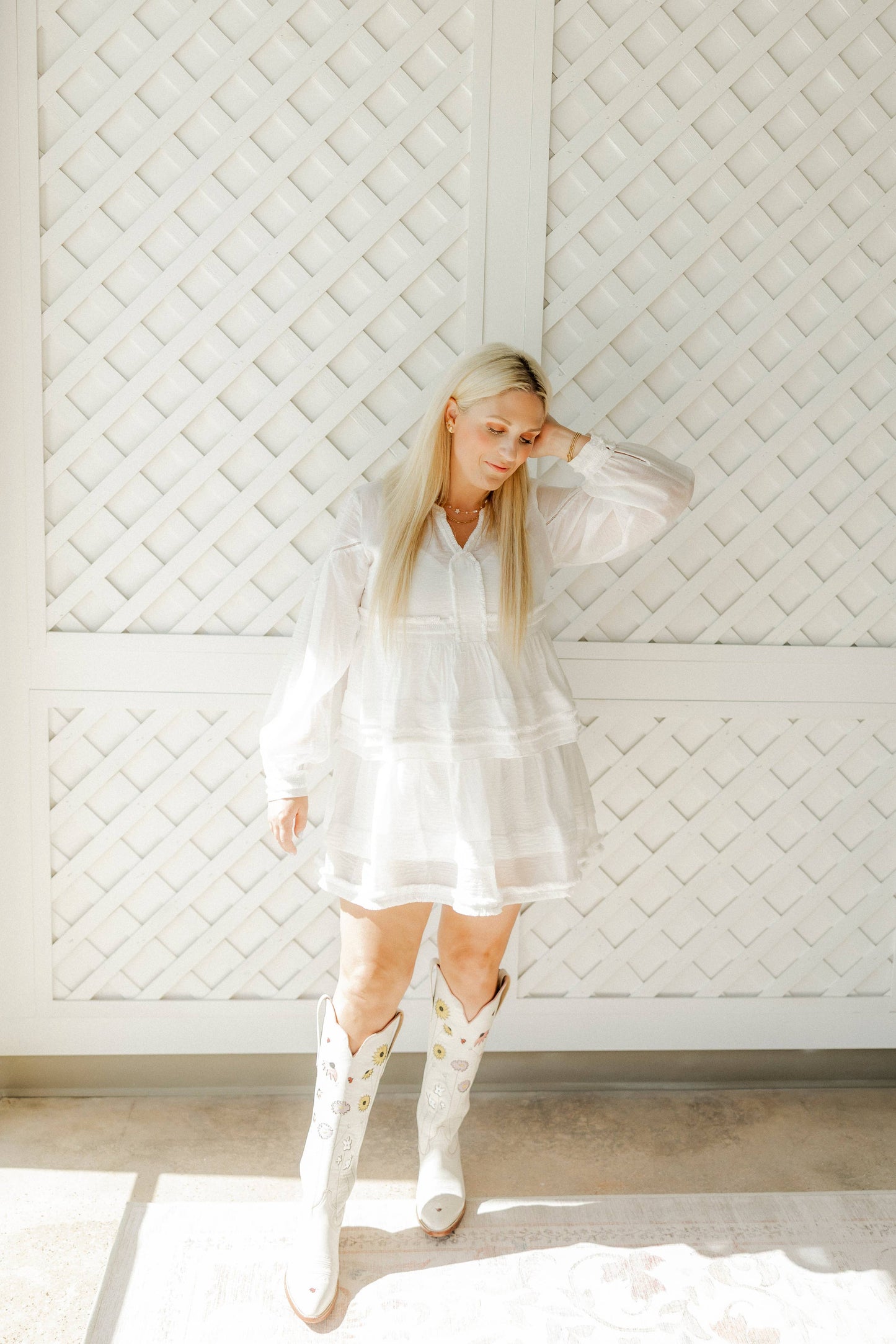 Screwback Stud Earrings - Daisy Cowgirl Boot