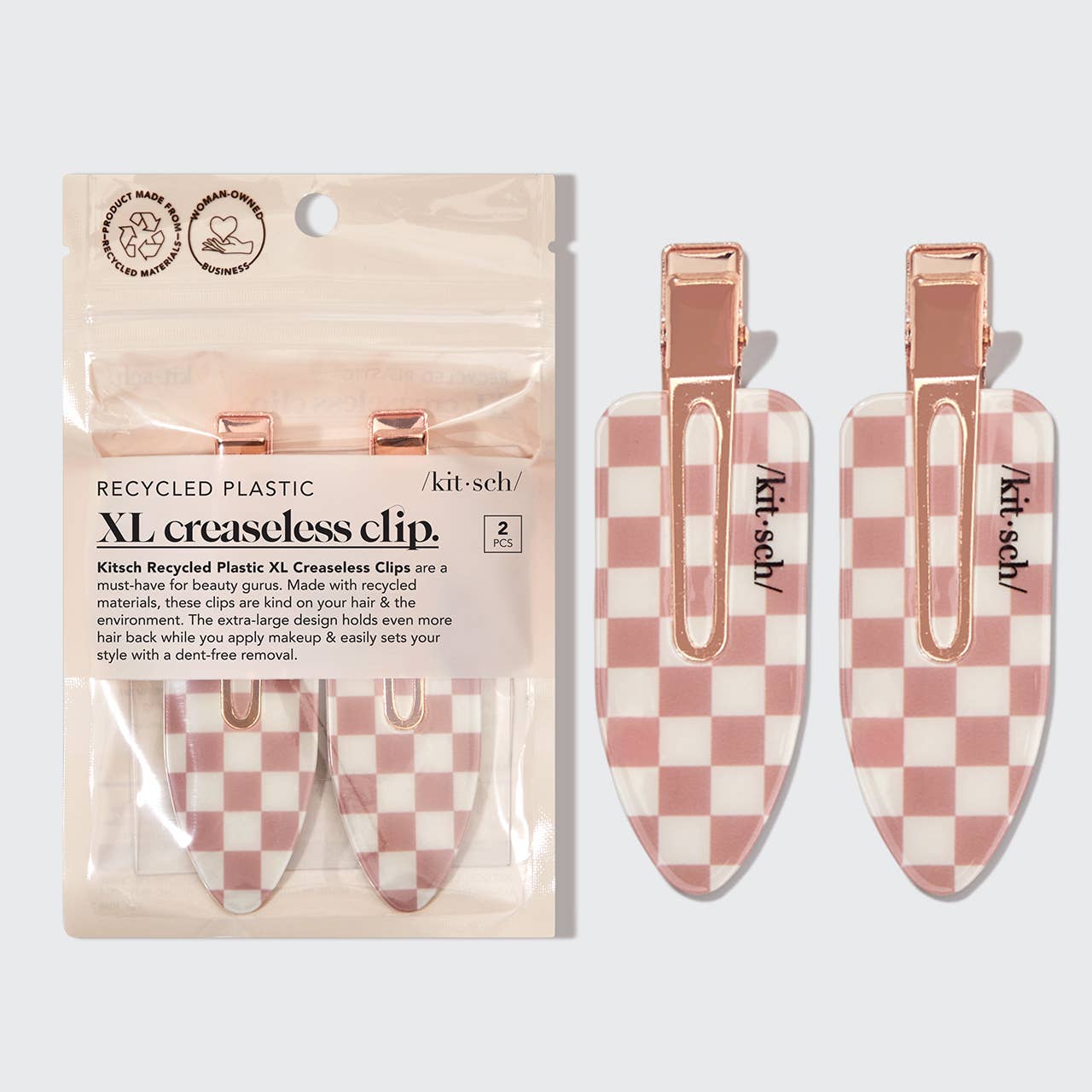 Creaseless Clips 2pc Set -Terracotta