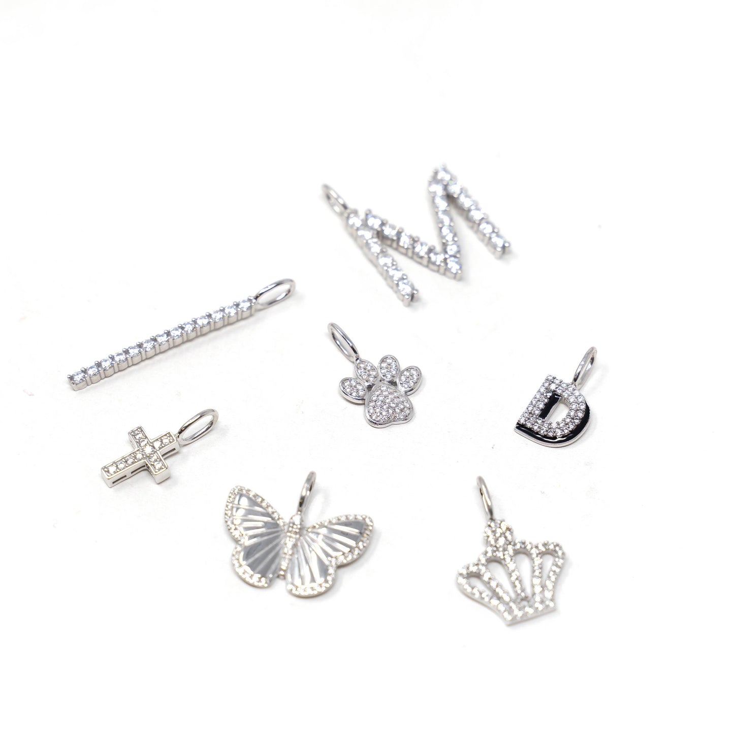 Crystal Cross Charm
