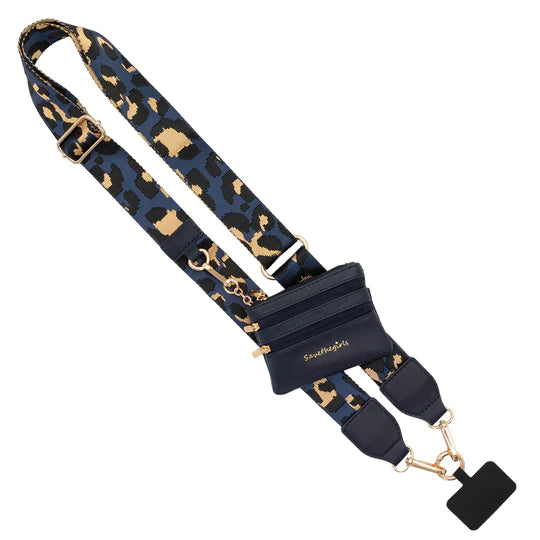 Save The Girls-Clip & Go Strap with Pouch Leopard Collection