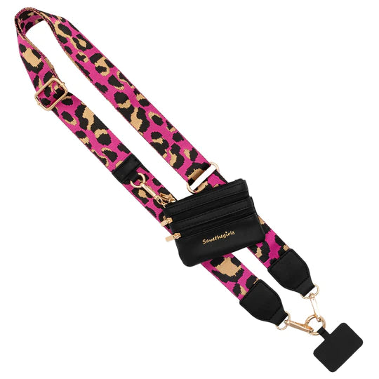 Save The Girls-Clip & Go Strap with Pouch Leopard Collection