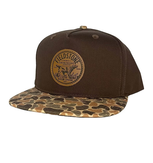 Brown Canvas W/ Autumn Camo Bill Preserve Hat