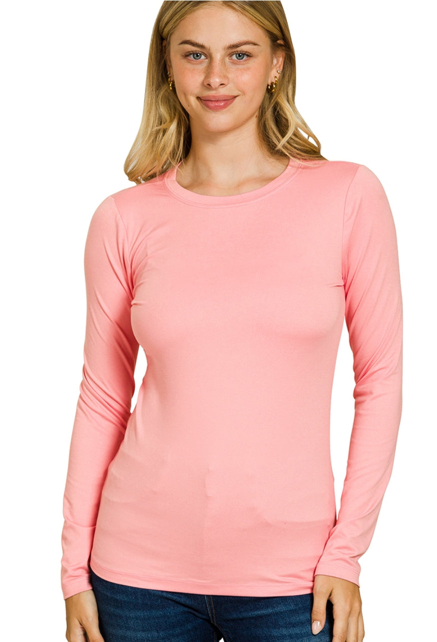 LONG SLEEVE ROUND NECK TEE