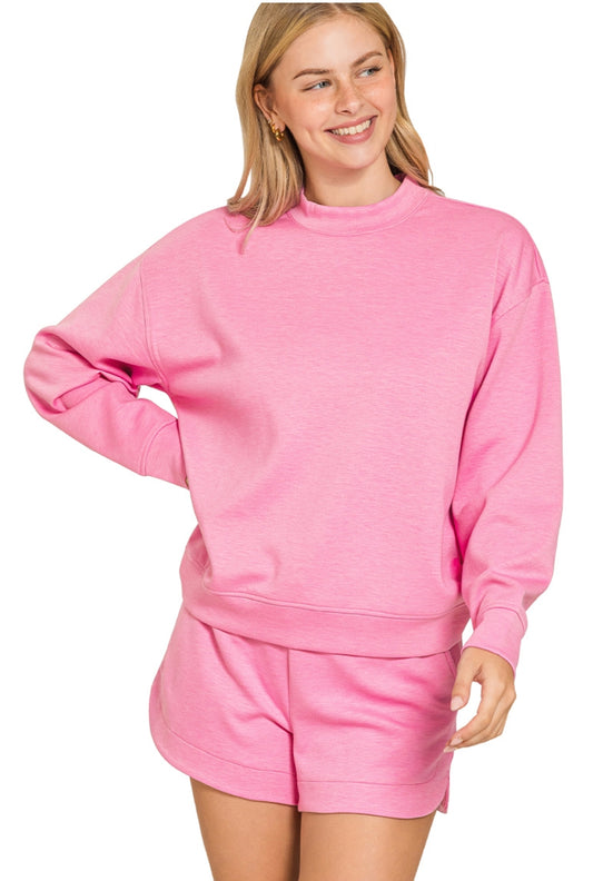 SCUBA PULLOVER & SHORTS SET - CANDY PINK