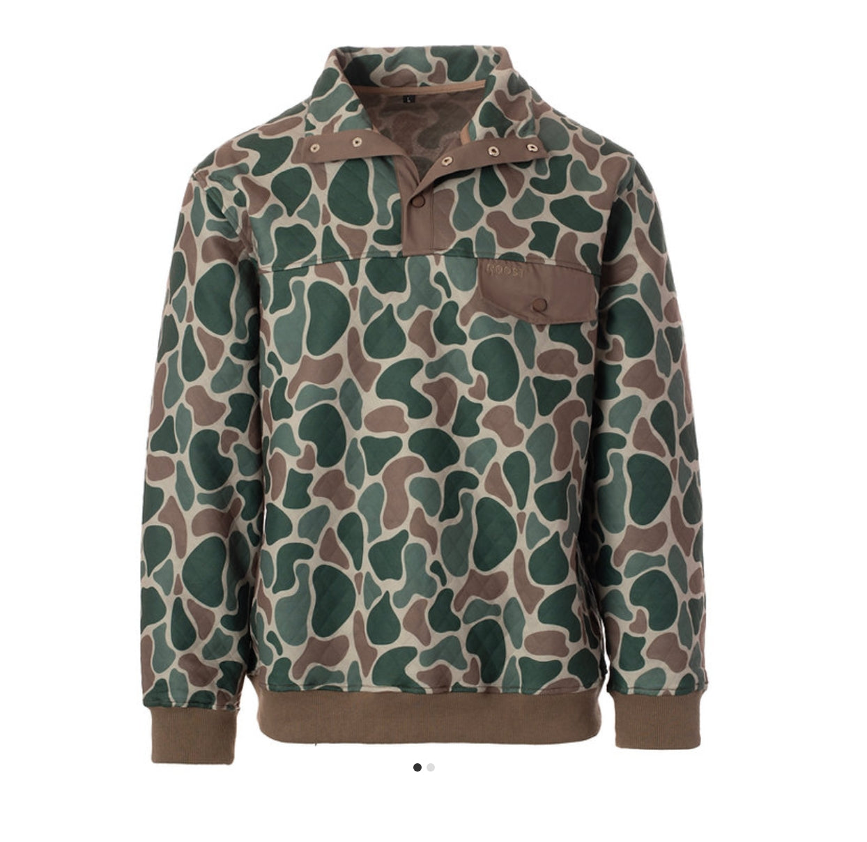 ROOST QUILTED CAMO PULLOVER