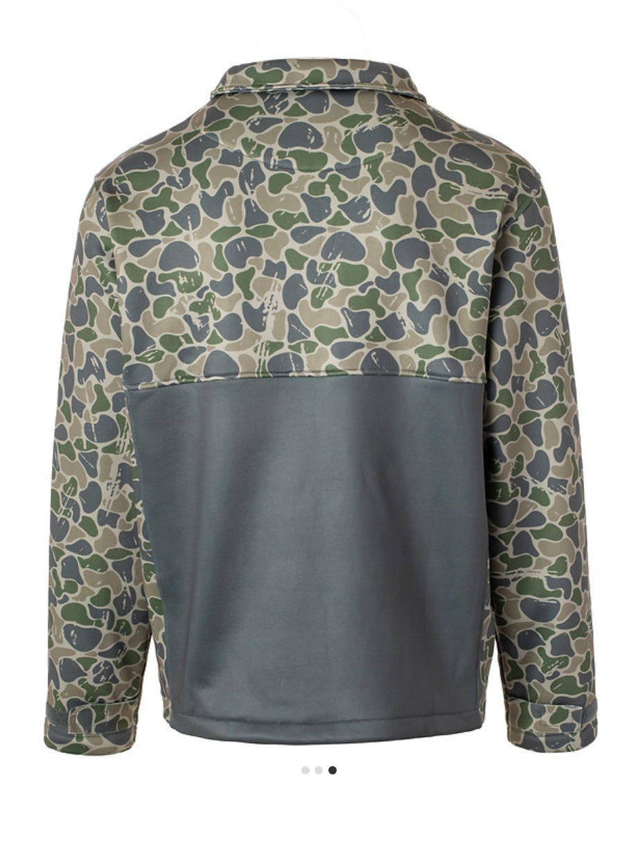 BACKWOODS 1/4 ZIP FLEECE IN CAMO
