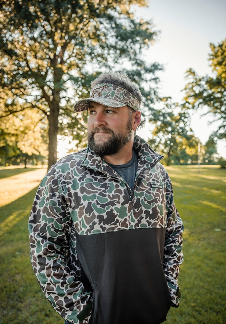 BACKWOODS 1/4 ZIP FLEECE IN CAMO