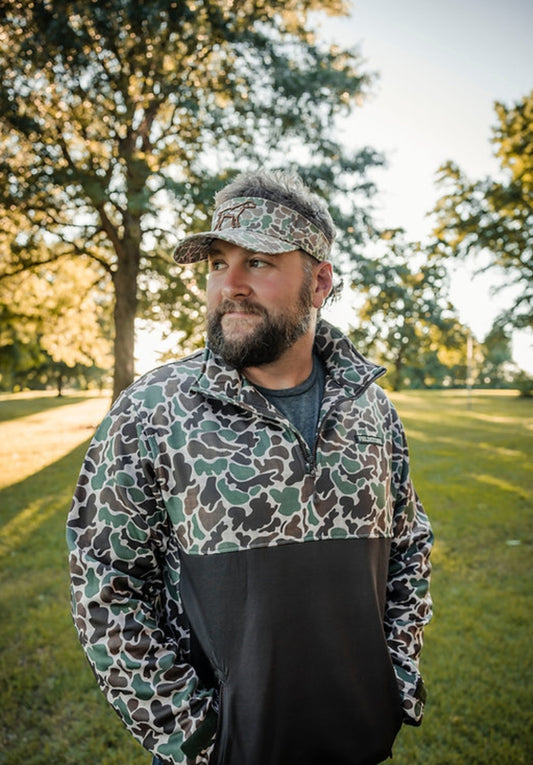 BACKWOODS 1/4 ZIP FLEECE IN CAMO