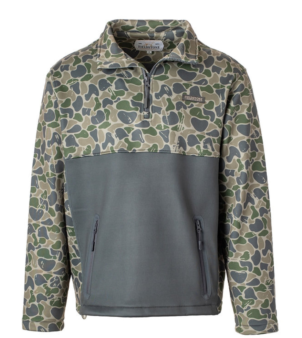 BACKWOODS 1/4 ZIP FLEECE IN CAMO