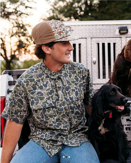 634 Backwoods Camo Button-down