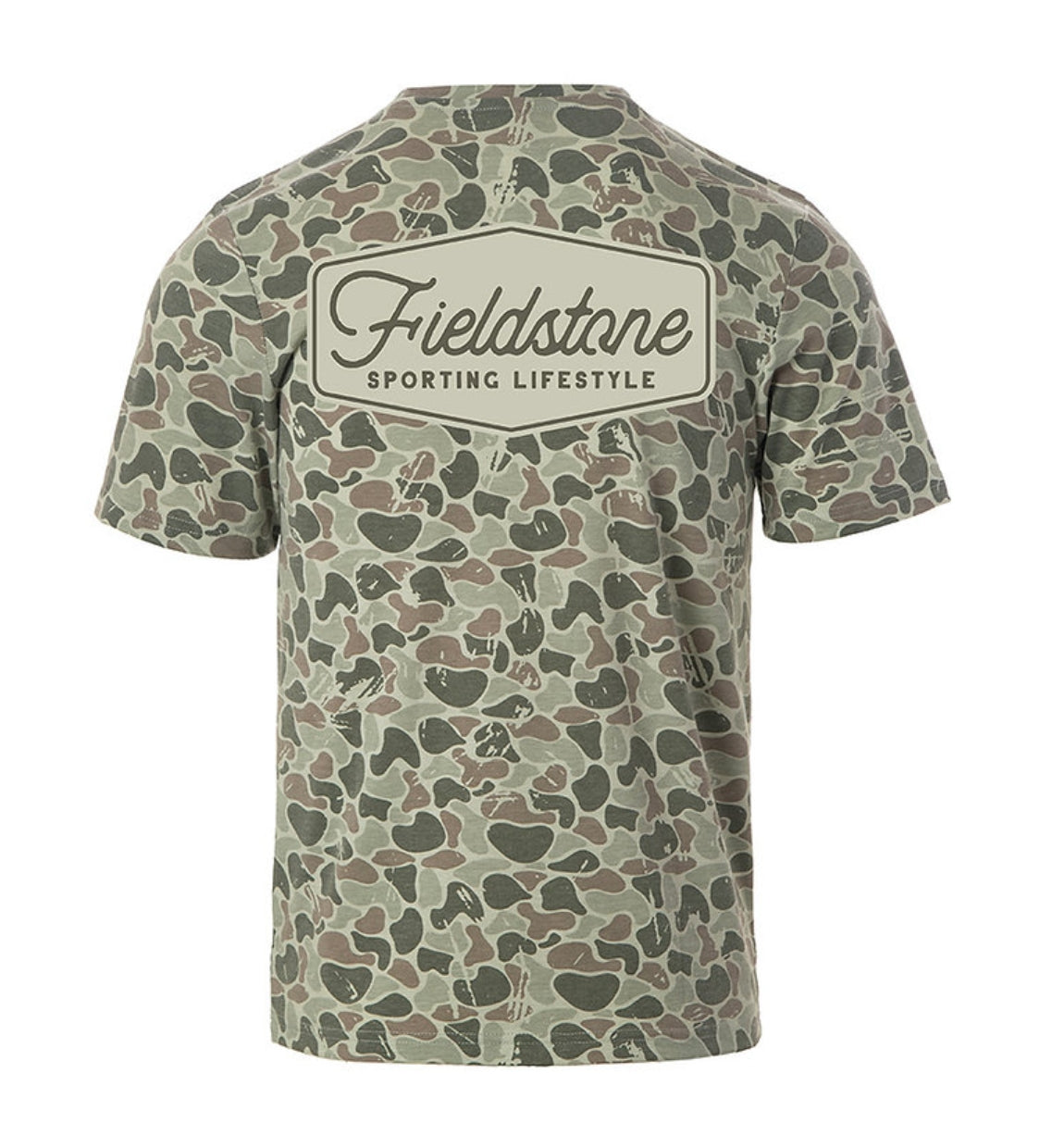 856 Marsh Camo Logo Tee