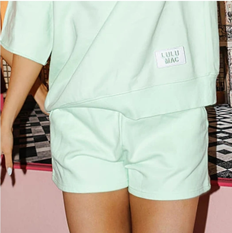 LULU MAC TERRY CLOTH SHORT - MINT
