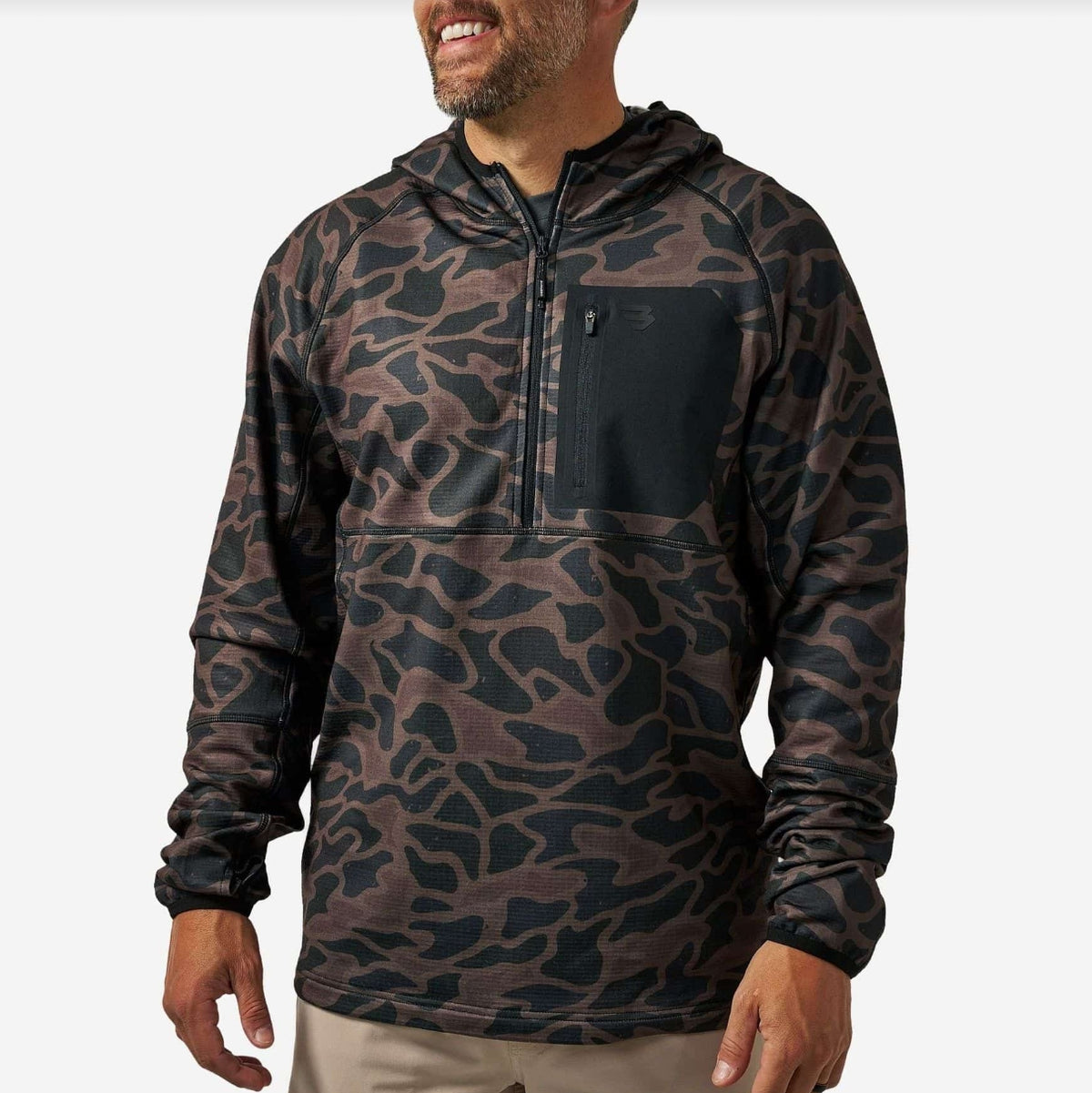 BLAZE TECH 1/4 ZIP - BENDITA CAMO
