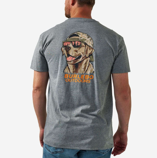 BURLEBO TSHIRT - MALLARD CAMO DOG