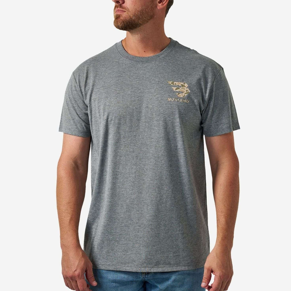BURLEBO TSHIRT - MALLARD CAMO DOG