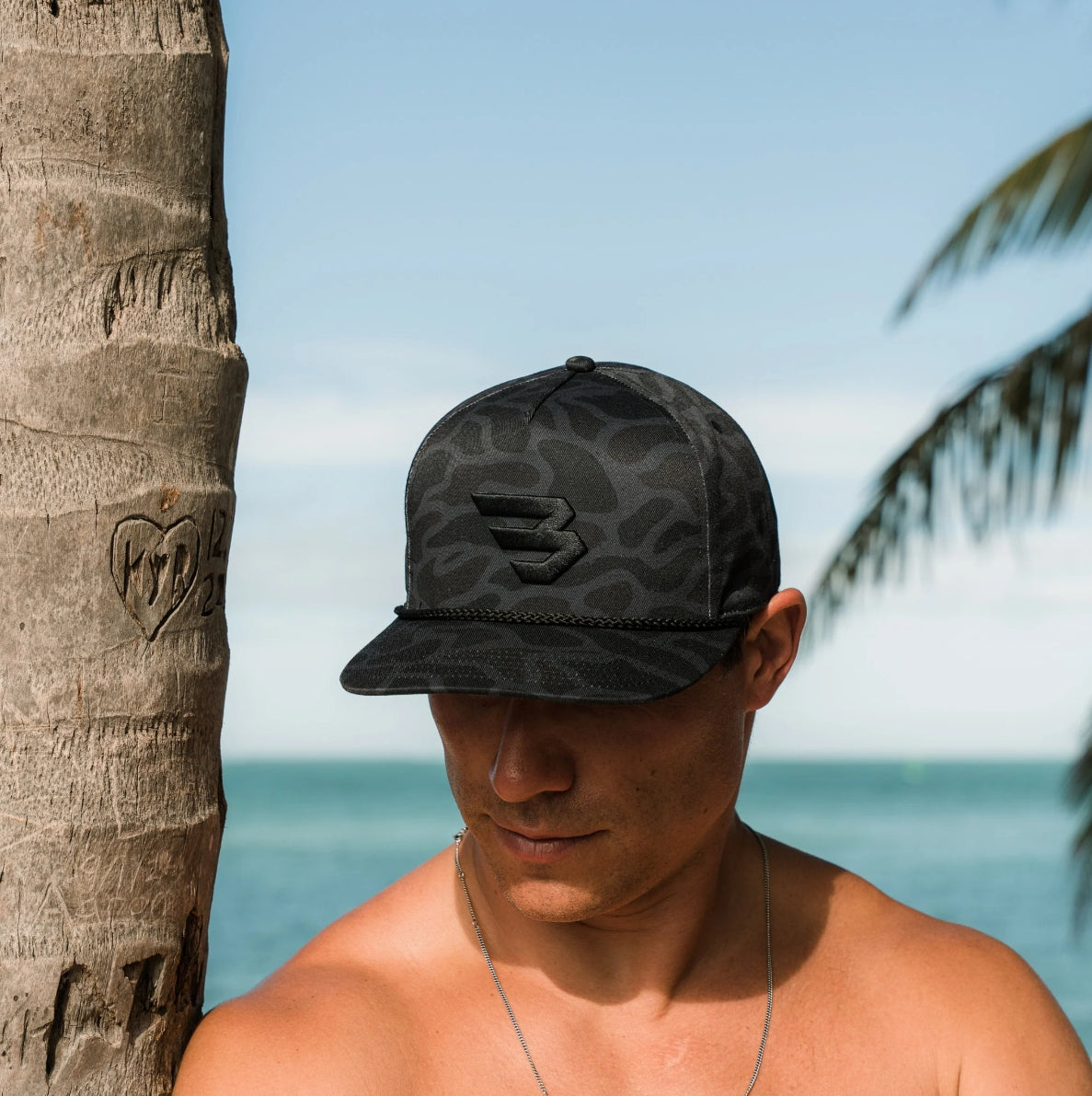BURLEBO FLYING B CAP - BLACK CAMO