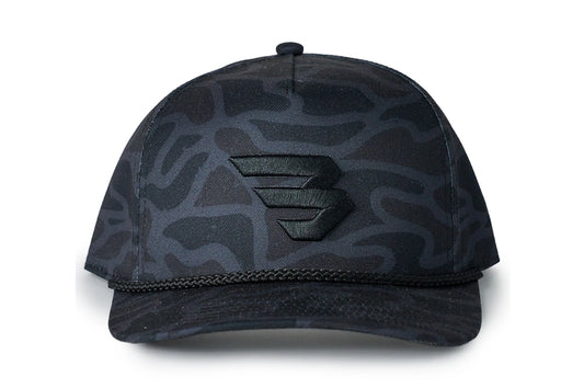 BURLEBO FLYING B CAP - BLACK CAMO