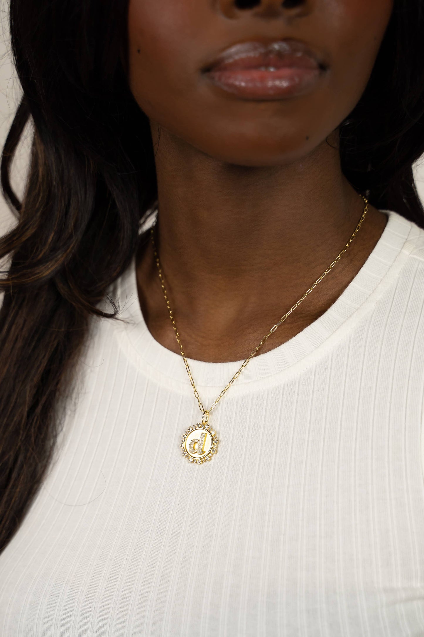 Mini Paperclip Chain Necklace | Threader Charm Necklace  