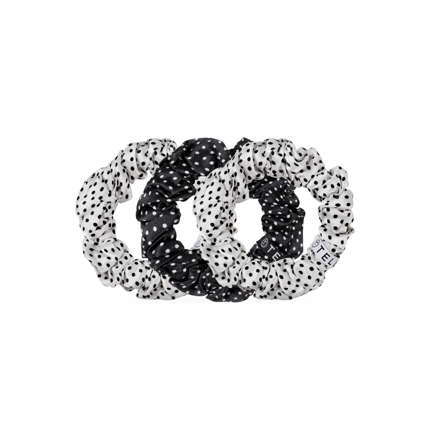 TELETIES - Polka Dot Party Large Silk Scrunchie