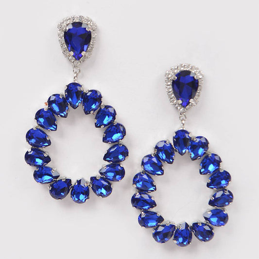3AM BY H&D ACCESSORIES - Tear Drop Stone Earring
