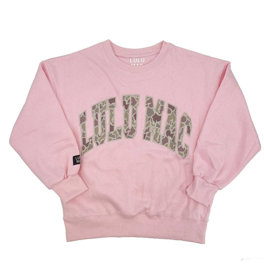 CAMO LIGHT PINK SWEATSHIRT