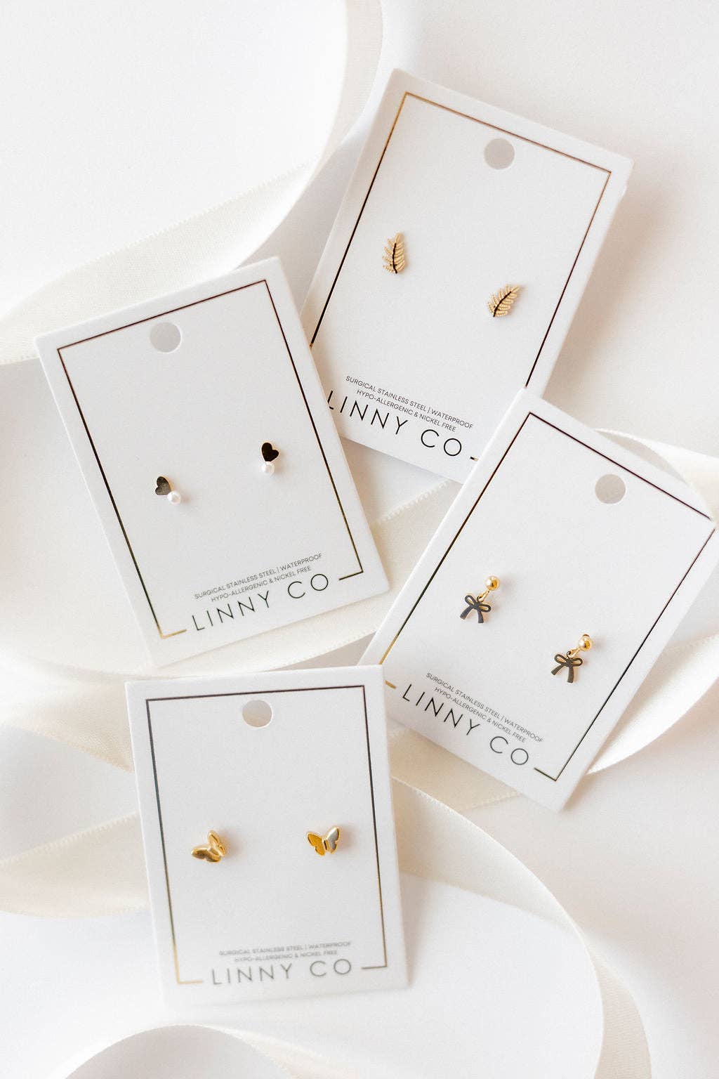 Screwback Stud Earrings - Bella Butterfly