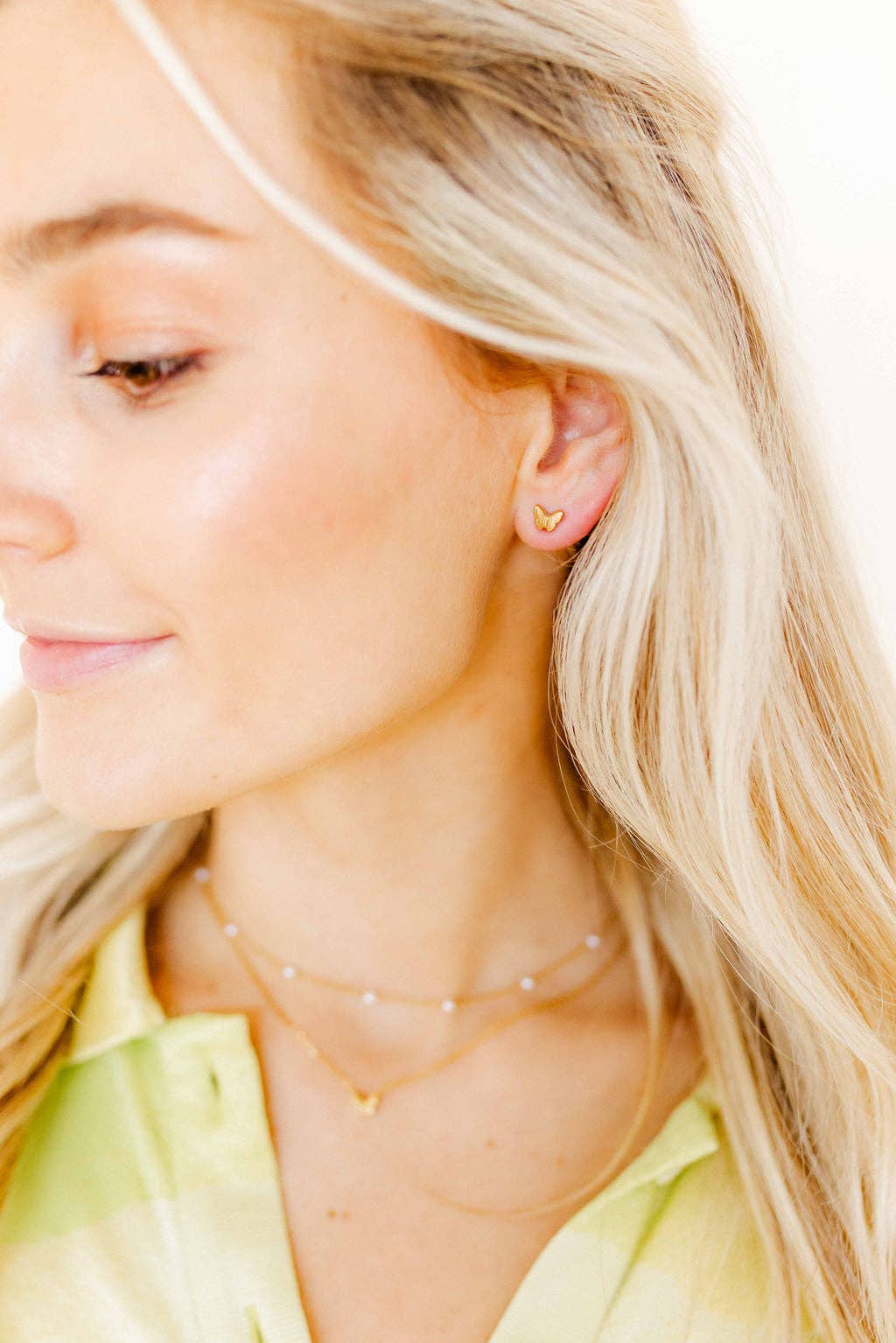 Screwback Stud Earrings - Bella Butterfly