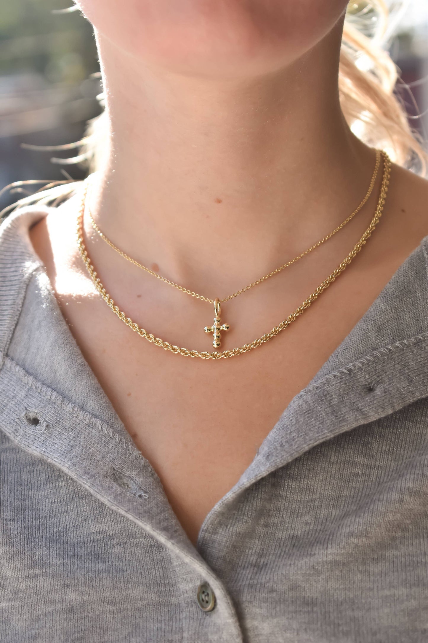 Mini Hope Cross Charm