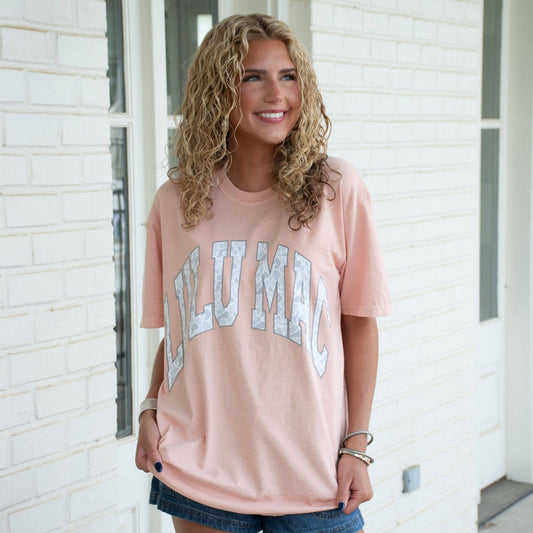 Camo Adult Peachy Comfort Colors Tee