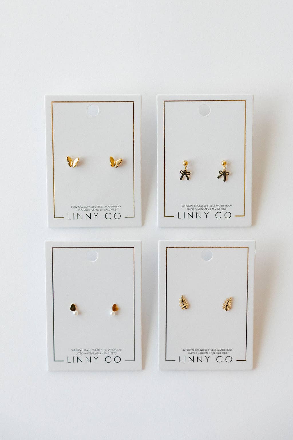 Screwback Stud Earrings - Bella Butterfly