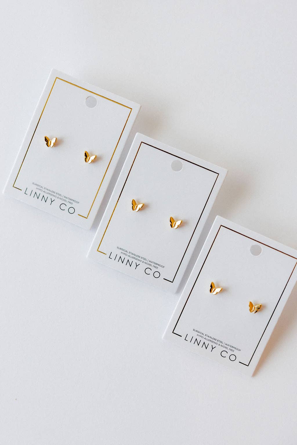 Screwback Stud Earrings - Bella Butterfly