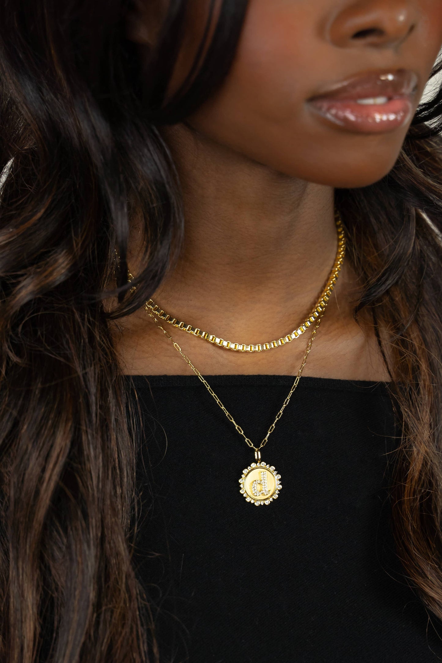 Mini Paperclip Chain Necklace | Threader Charm Necklace  