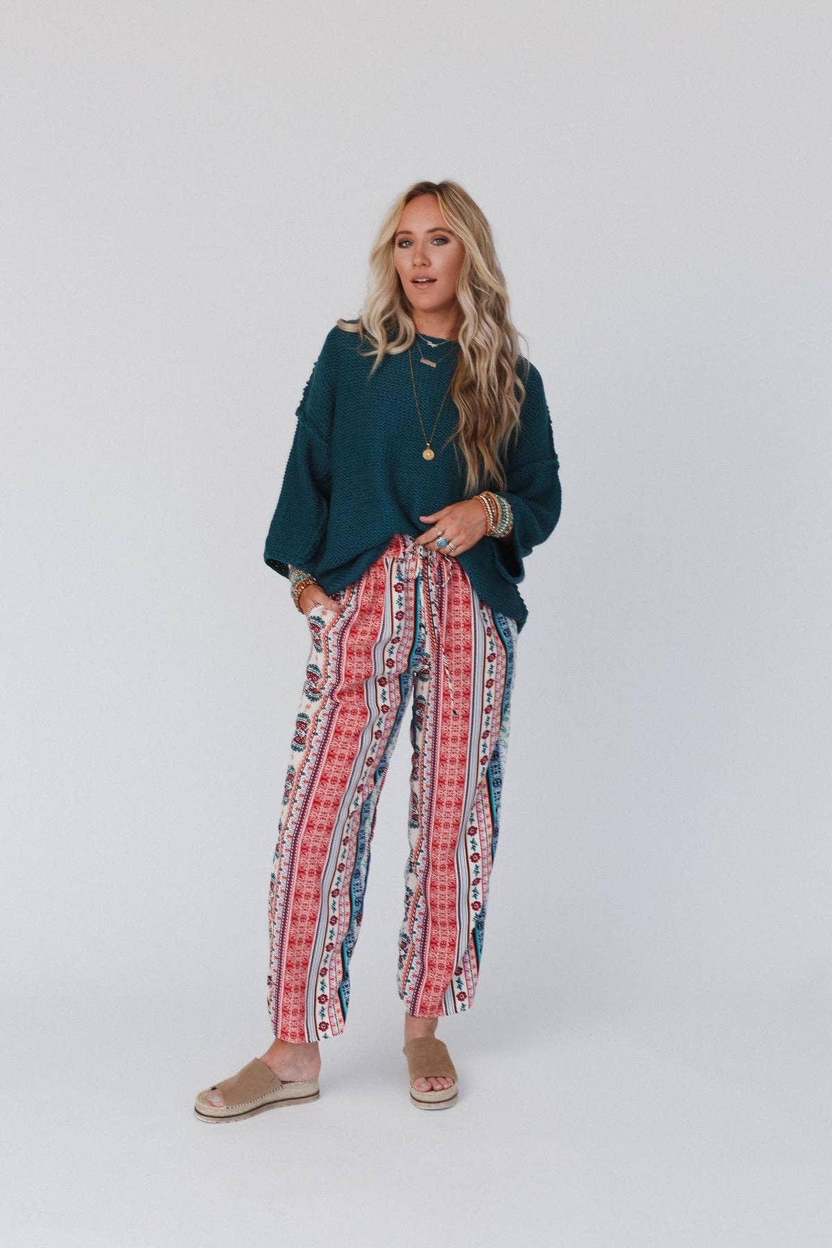 Staycation Wide Leg Drawstring Pant