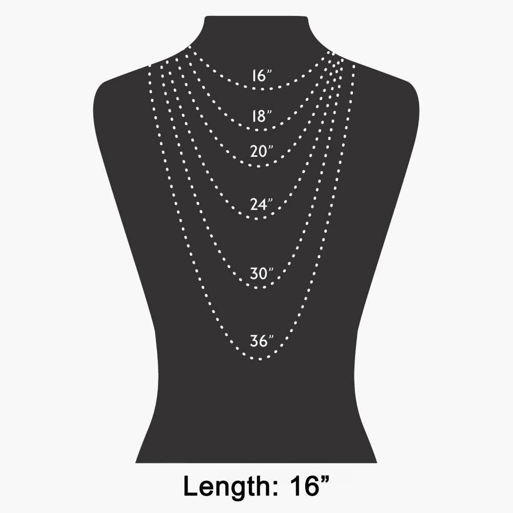 Mini Pearl And Cz Stud Charm Necklace