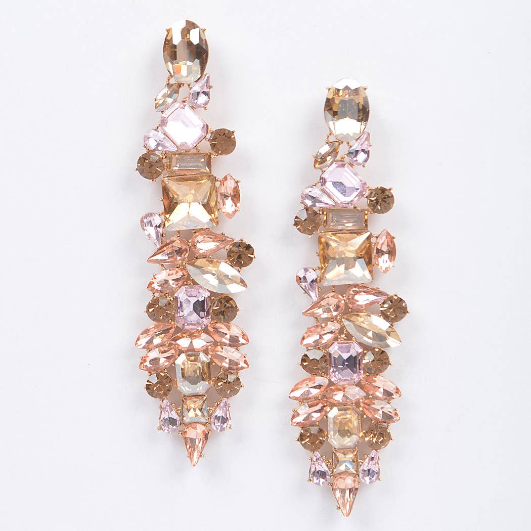 3AM BY H&D ACCESSORIES - Multi Rhinestone Earring