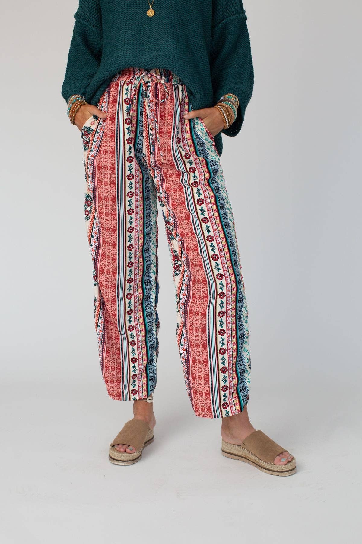 Staycation Wide Leg Drawstring Pant