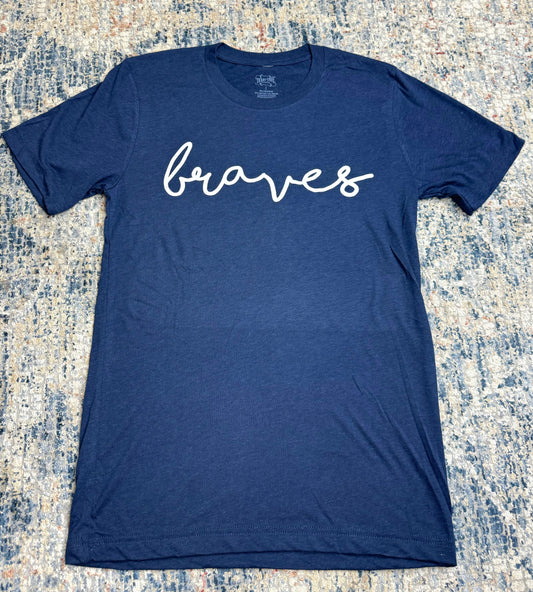 Braves cursive Tshirt