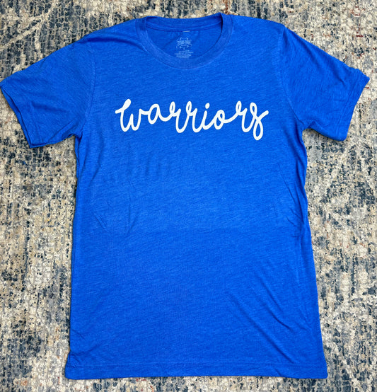 Warriors cursive Tshirt