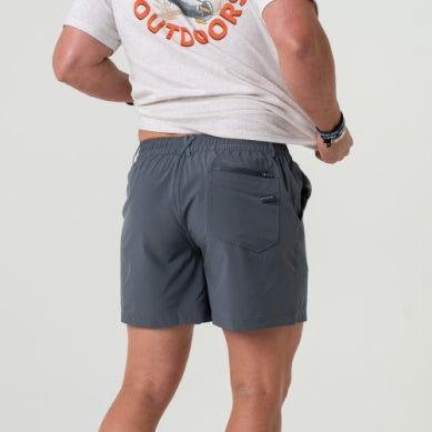 EVERYDAY SHORT - RIVER ROCK GREY