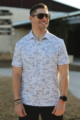 PERFORMANCE POLO - WHITE CAMO