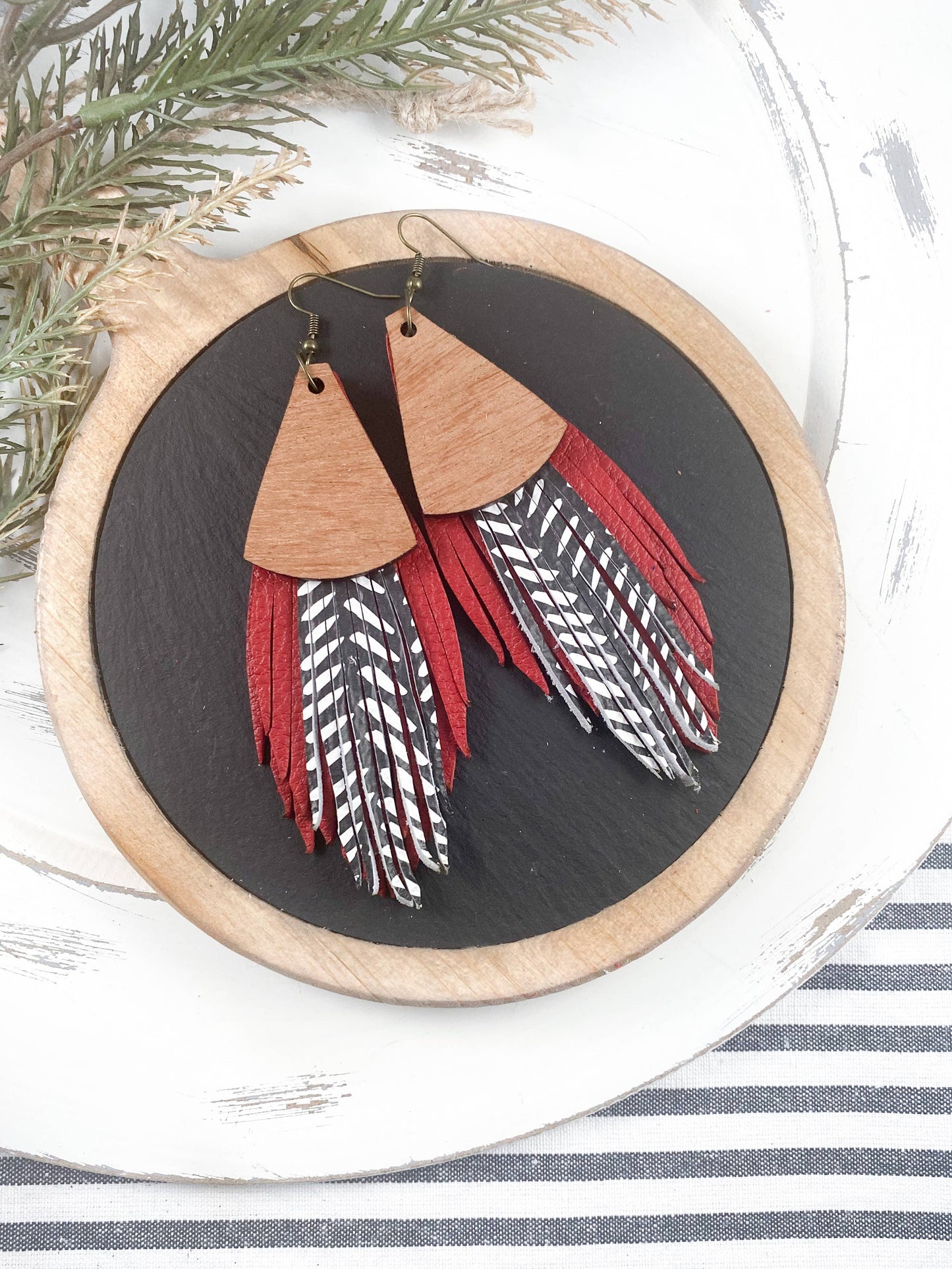 Anabelle+Oak - Red Boho Fringe