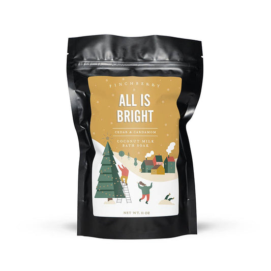 FinchBerry - Holiday 11 oz Coconut Milk Bath Soak - All is Bright